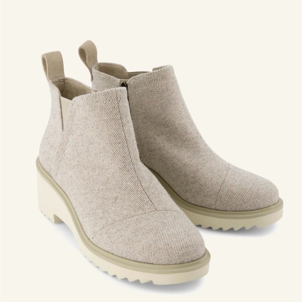 TOMS Maude Wedge Boot Size 5.5 - Picture 7 of 12